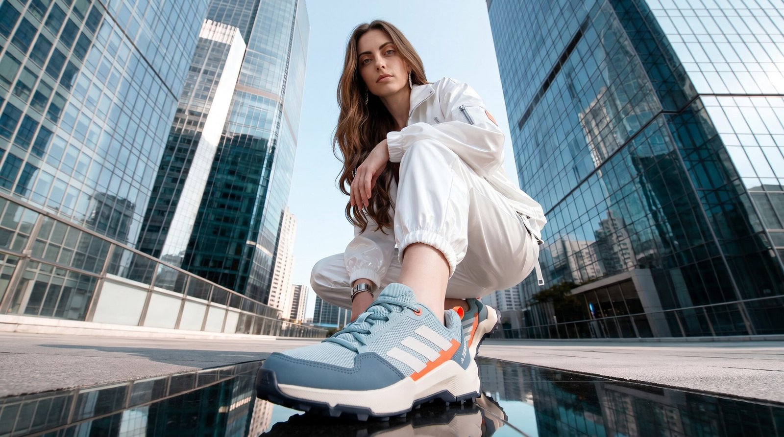 Adidas Terrex Ax4S K Adidas Gri Kadın Yürüyüş Ayakkabısı Jı1510